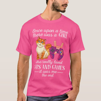 Camiseta Hubo una chica que realmente amaba los gatos y los