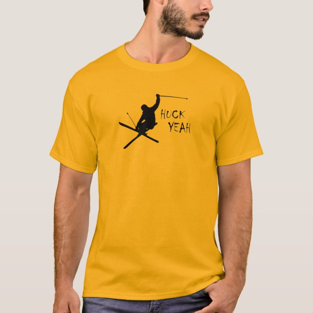 Camiseta Huck Yeah (Esquí) (Anverso)