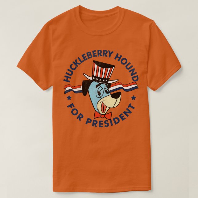 Camiseta Huckleberry hound presidente (Diseño del anverso)