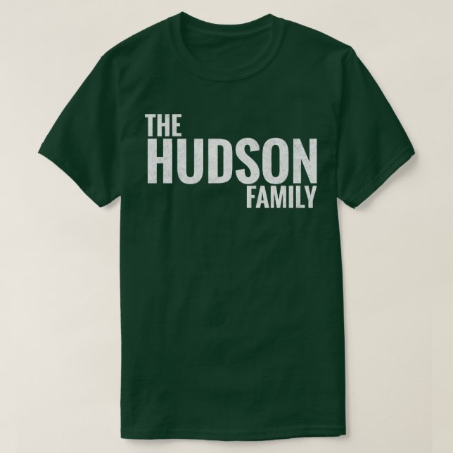 Camiseta Hudson Family Apellido Hudson Apellido Hudson (Diseño del anverso)