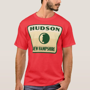 Camiseta Hudson New Hampshire Retro Badge Tan