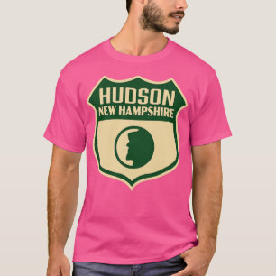 Camiseta Hudson New Hampshire Retro Shield Green