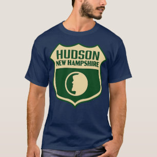 Camiseta Hudson New Hampshire Retro Shield Tan