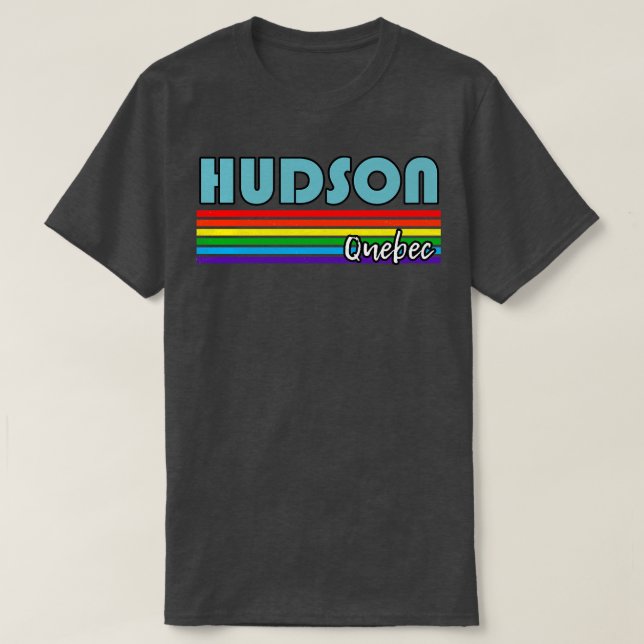 Camiseta Hudson Quebec Orgullo Hudson regalo LGBT Apoyo LGB (Diseño del anverso)