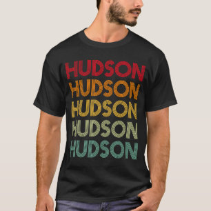 Camiseta Hudson Retro  Name Humor Nickname