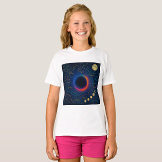 Camiseta Hueco negro cósmico y arte de constelaciones - Cel