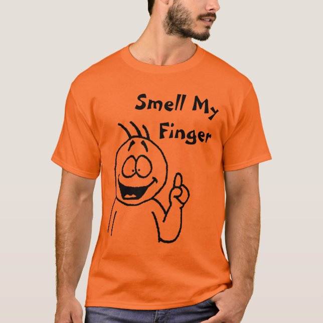 Camiseta Huela mi dedo (Anverso)