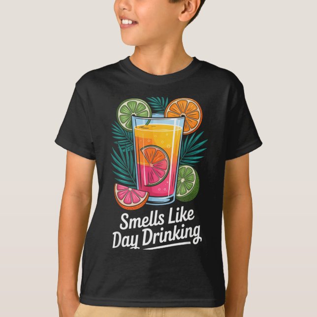 Camiseta Huele a beber de día _4 (Anverso)