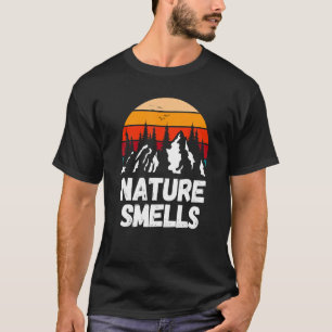 Camiseta Huele a naturaleza retro vintage