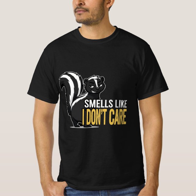 Camiseta Huele como si no me importara: Raccoon Graph no mo (Anverso)