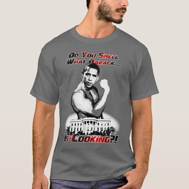 Camiseta ¿Huele Lo Que Barack Está Cocinando?Camiseta (Anverso)