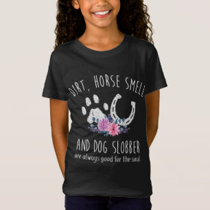 Camiseta Huele Sucio A Caballo Y Perro Slobber Gracioso Ama