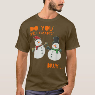 Camiseta ¿Hueles Las Zanahorias T Graciosa Cañona De Nieve