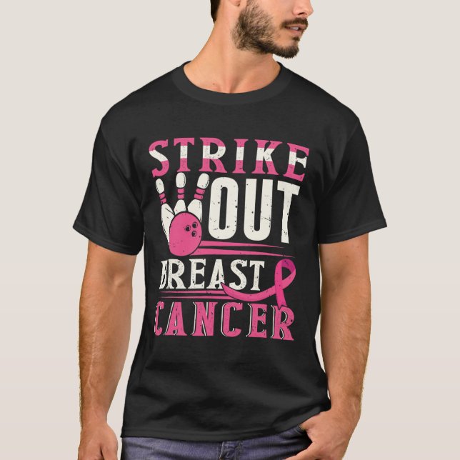 Camiseta Huelga contra la huelga de bolos por el cáncer de  (Anverso)