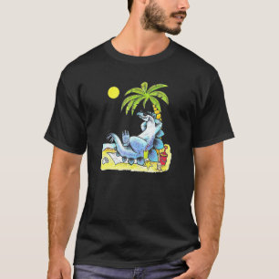 Camiseta Huelga de diversión de la playa de los dinosaurios