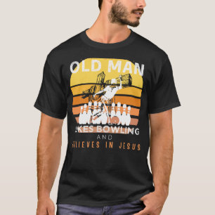 Camiseta Huelga de Fe: El anciano gruñón con Jesús y