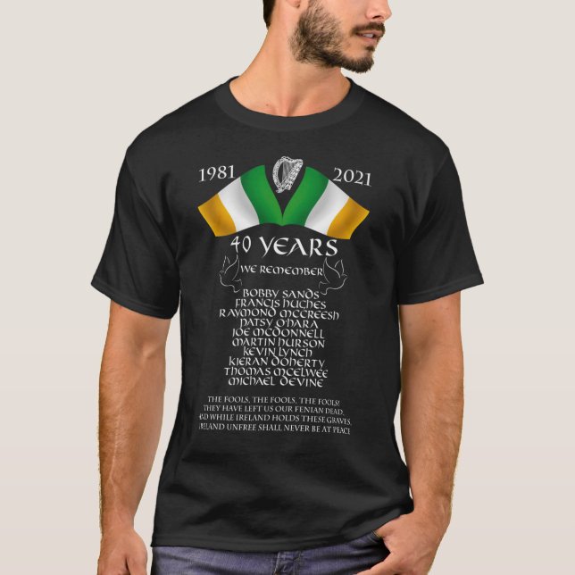 Camiseta Huelga de hambre de 1981 - 40° aniversario de Esen (Anverso)