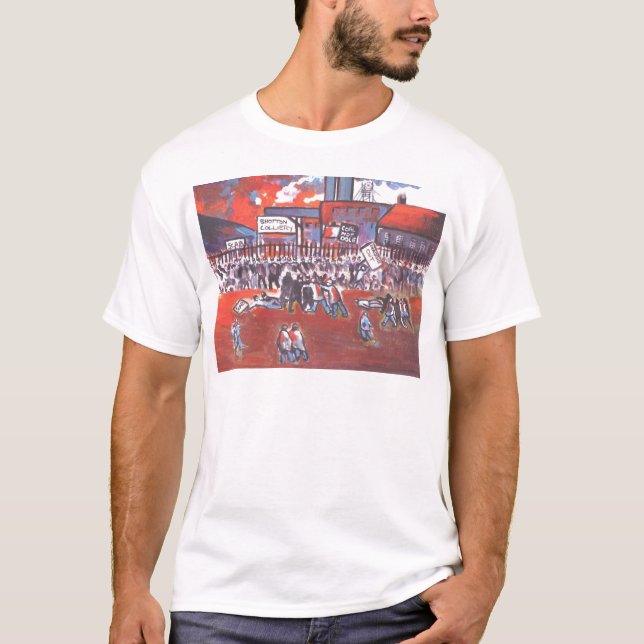 CAMISETA HUELGA DE LOS MINEROS DE CARBÓN CIRCA 1984 (Anverso)