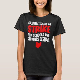 Camiseta Huelga de maestros de escuela de Columbus Ohio OH