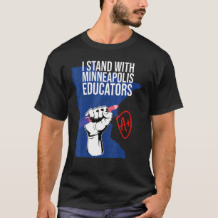 Camiseta Huelga de Maestros en huelga Apoyo a Minneapolis E