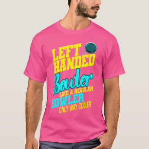 Camiseta Huelga del tazón del Bowler izquierdo