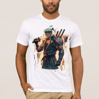 Camiseta Huelga primero. Quemar más brillante". Cyberpunk A