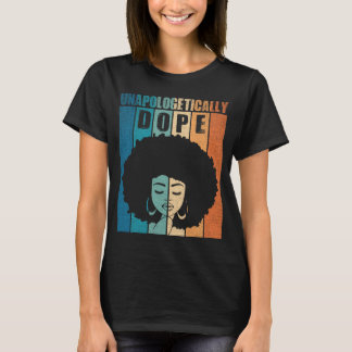 Camiseta Huelga retro de mujer afroafricana sin remordimien