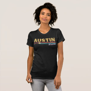 Camiseta Huelga Retro Dolorida de la Vendimia de Austin Cit