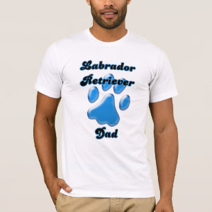 Camiseta Huella azul para el recuperador de Labrador
