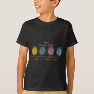 Camiseta Huella dactilar Autismo Cada impresión cuenta una 