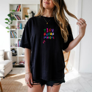 Camiseta Huella dactilar colorida de embarazo divertido