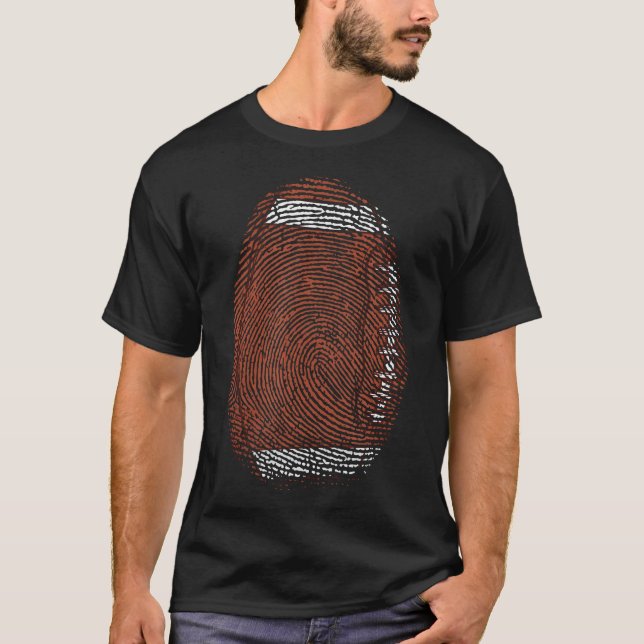 Camiseta Huella Dactilar Como Fútbol EEUU (Anverso)