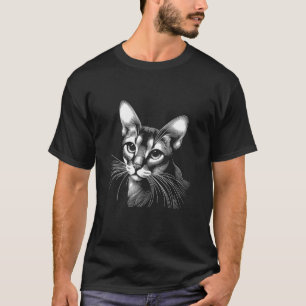 Camiseta Huella dactilar de gato - Padre Madre abisinio