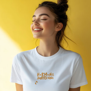 Camiseta Huella dactilar naranja de embarazo divertido