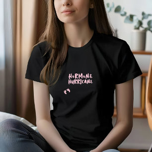Camiseta Huella dactilar rosa de embarazo divertido