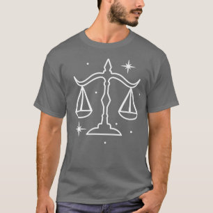 Camiseta Huella de Astrología del Horóscopo de Libra Zodiac