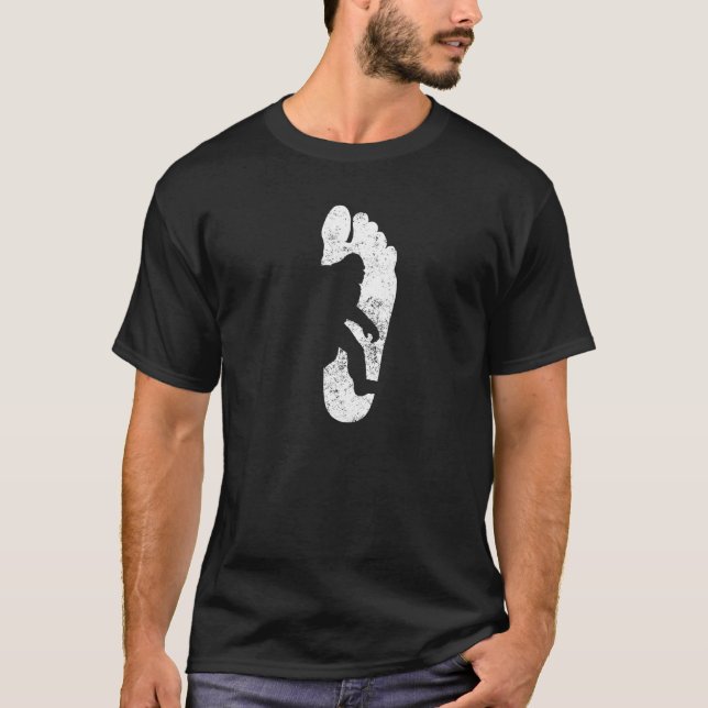 Camiseta Huella de Bigfoot (Anverso)