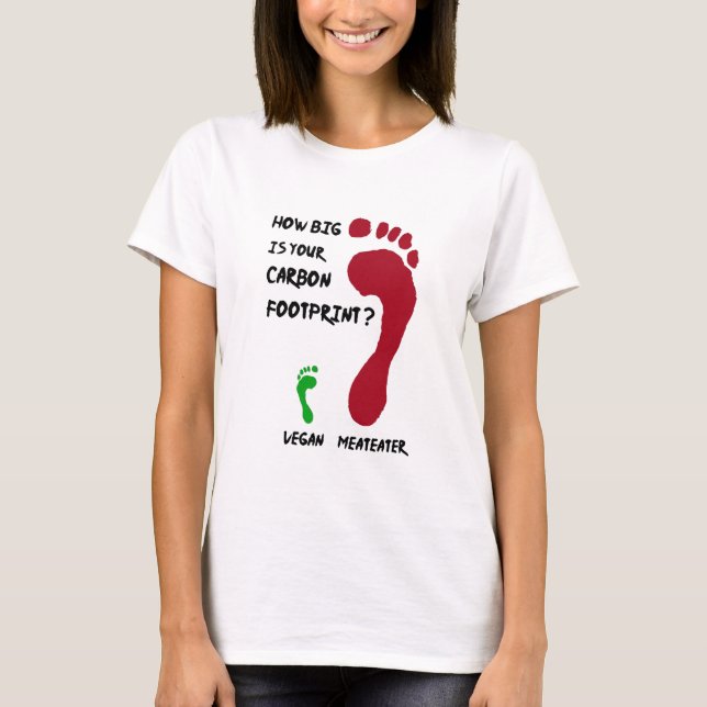 Camiseta Huella de carbono vegan (Anverso)