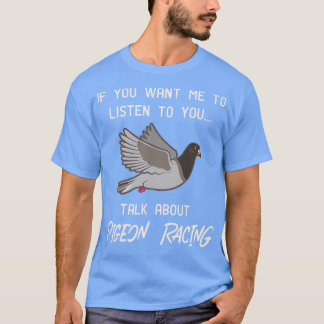 Camiseta Huella de Carreras de pichón Funny Pigeon Racer Ta