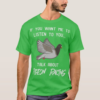 Camiseta Huella de Carreras de pichón Funny Pigeon Racer Ta