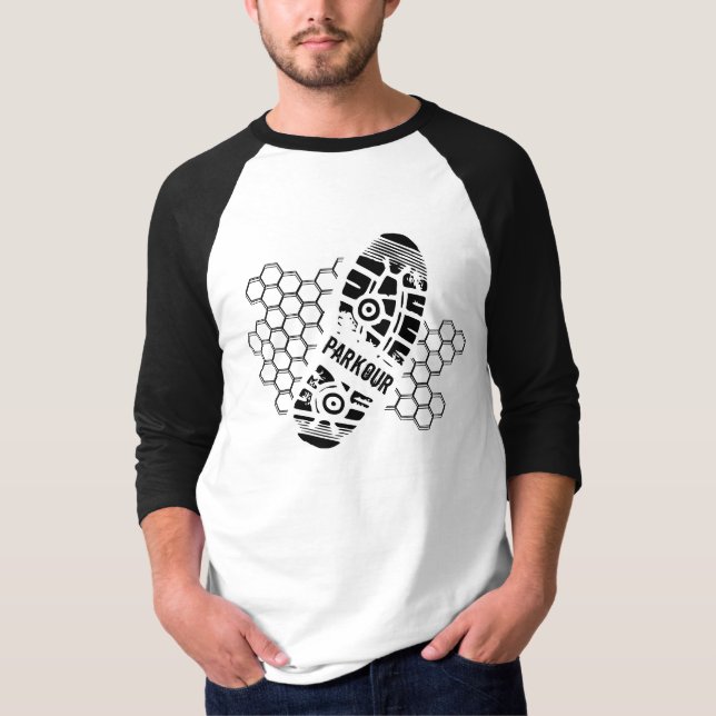 Camiseta Huella de entrenamiento de estacionamiento (Anverso)