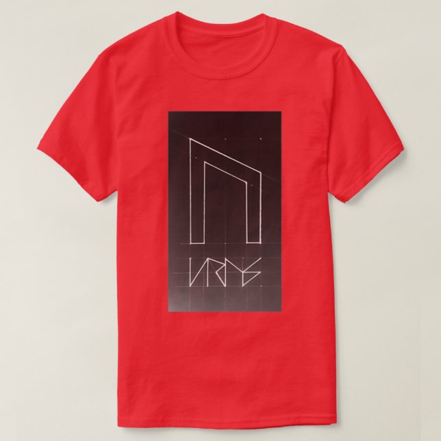 Camiseta Huella de fuerza de Uruz dibujada a mano (Diseño del anverso)