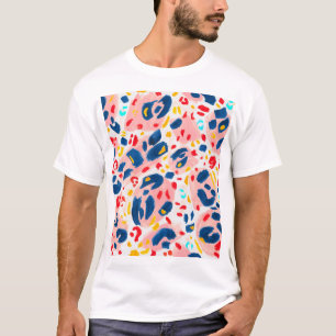 Camiseta Huella de leopardo: acuarela pintada a mano.