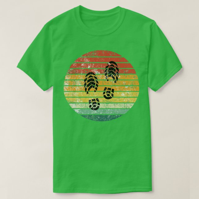 Camiseta Huella de los botes de senderismo (Diseño del anverso)