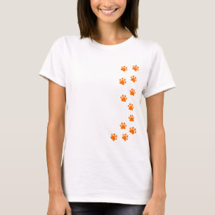 Camiseta huella de pata - añade tu propio nombre o raza de 