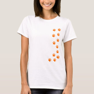 Camiseta huella de pata - añade tu propio nombre o raza de 