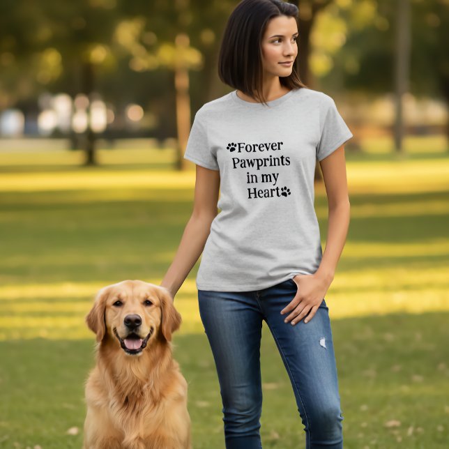 Camiseta Huella de pata en mi Corazón (Subido por el creador)