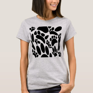 Camiseta Huella de perro abstracta