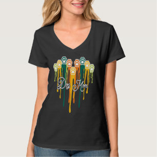 Camiseta Huella de perro loco mamá Vida Día de la Madre T