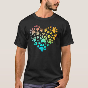 Camiseta Huella de pintura tinte arcoiris inspirado en la h